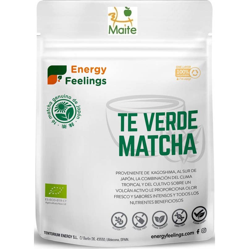 Energy Feelings Té Verde Matcha Polvo Eco Vegan 1 Kg