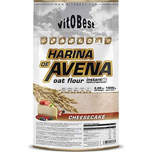 VitoBest Harina Avena Sabor Tarta de queso 1Kg
