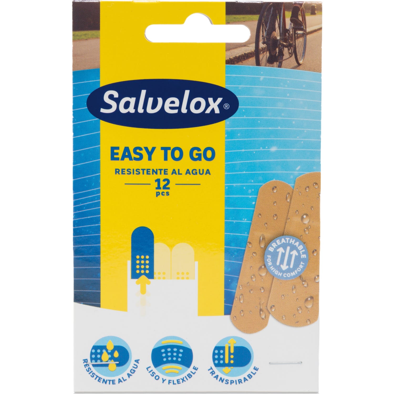 Salvelox Easy To Go Apósito Adhesivo Resistente al Agua 12uds