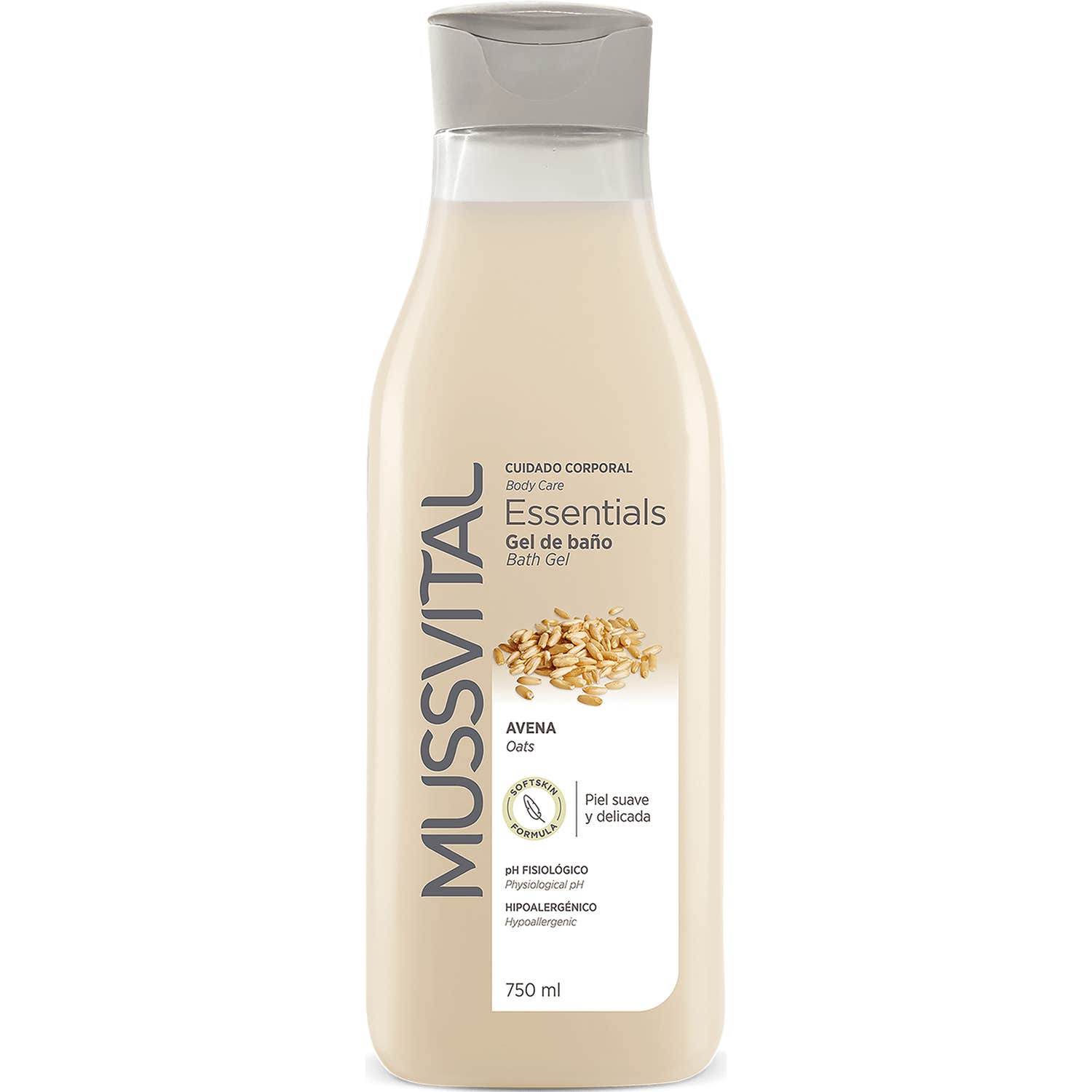 Mussvital Essentials Gel de Baño Extracto de Avena 750ml