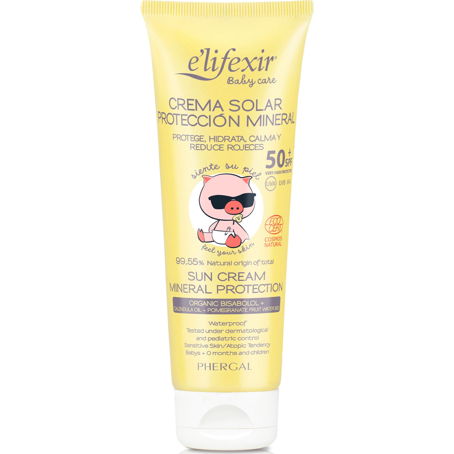 'E''lifexir Baby Care Crema Solar Mineral SPF50+ Piel Sensible 100ml'