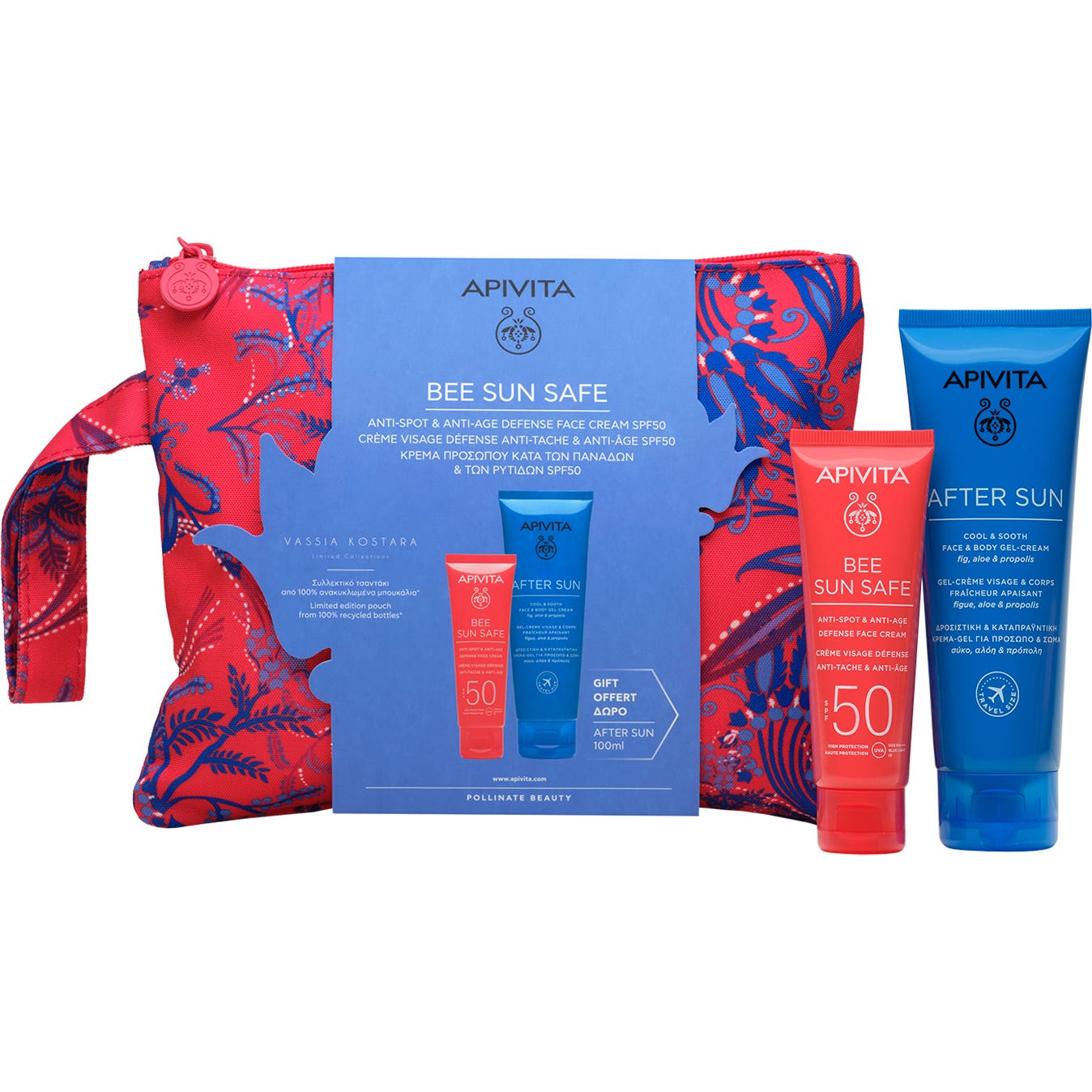 Apivita Bee Sun Safe Neceser Crema Antiedad SPF50 + Aftersun