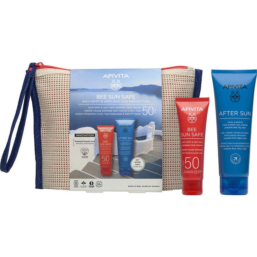 Apivita Bee Sun Safe Neceser Crema Antiedad SPF50 + Aftersun