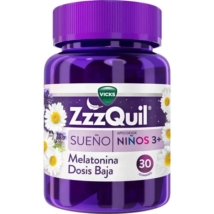 ZzzQuil Natura Kids Sabor Frutos del Bosque Gummies 30uds