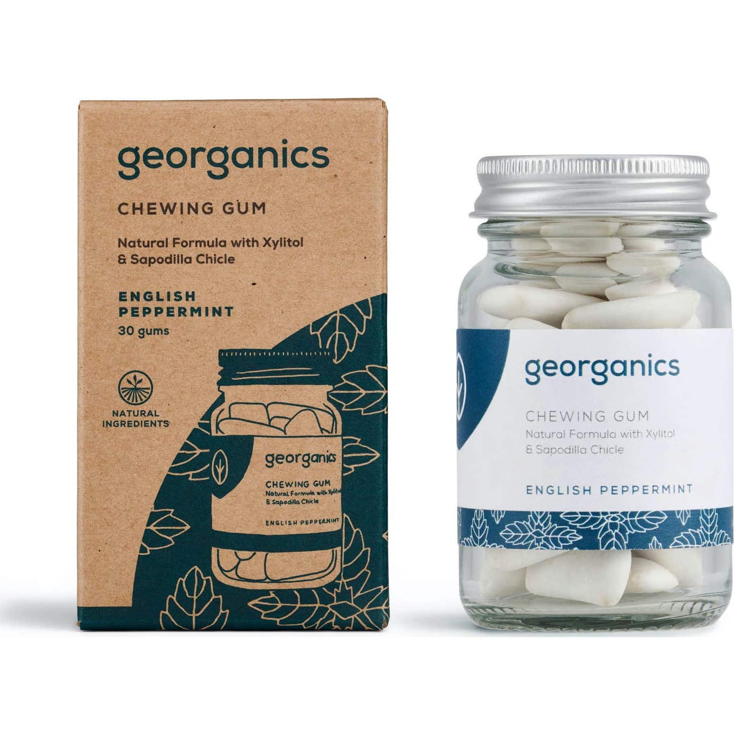 Georganics Chicle Menta y Xilitol 30uds