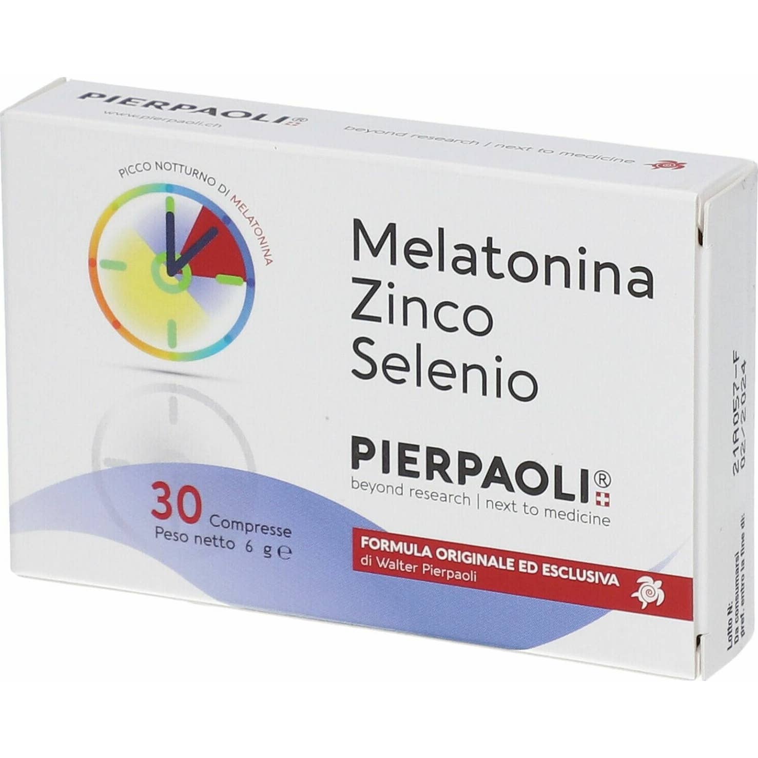 Pierpaoli Melatonina Zinco Selenio 30comp | Natural Doctor