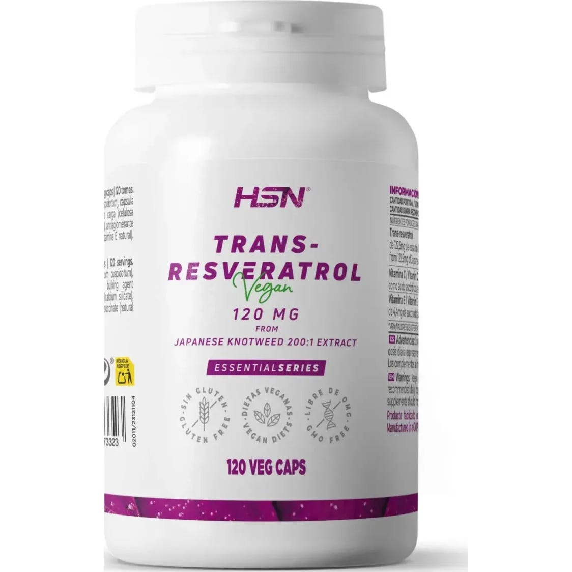 HSN Resveratrol 120mg 120vcaps