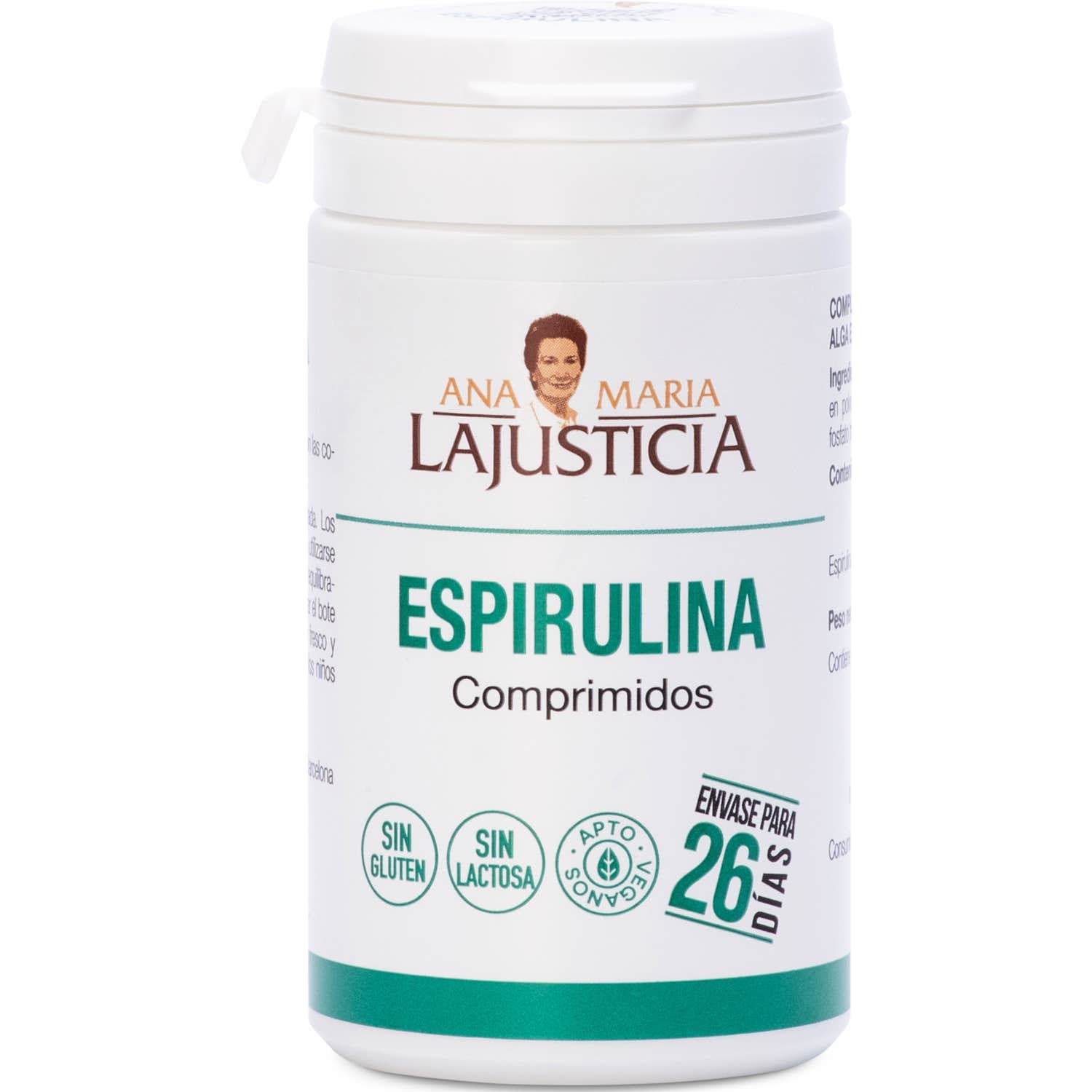 Ana Maria Lajusticia Spirulina 160comp | Natural Doctor