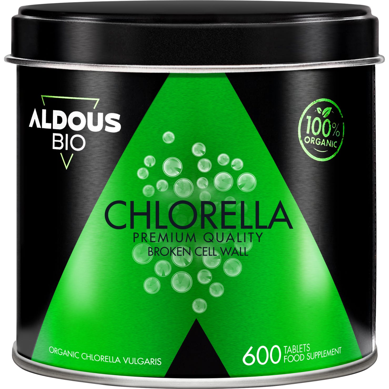 Aldous Bio Chlorella Ecológica y Orgánica Calidad Premium 600 comp