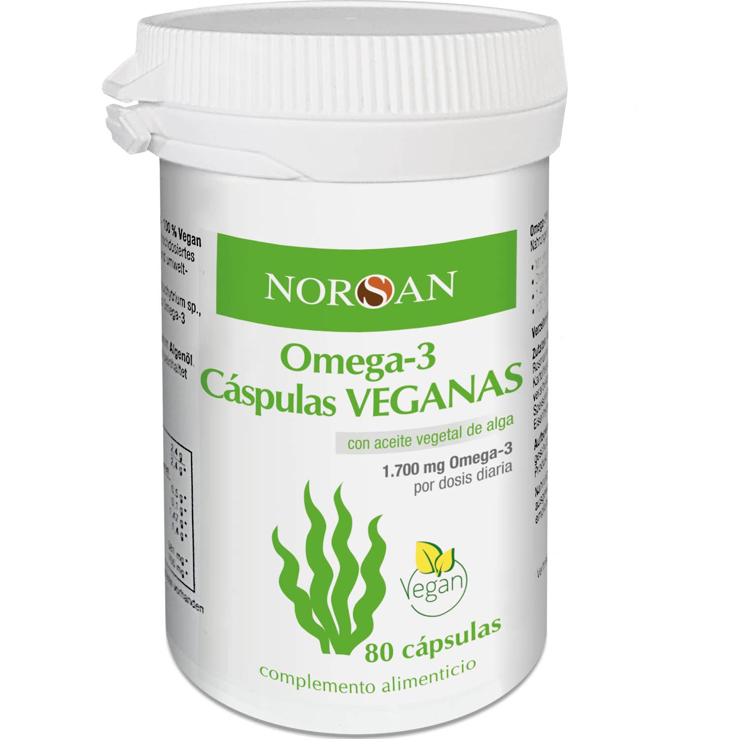 Norsan Omega-3 Cápsulas Veganas 80caps