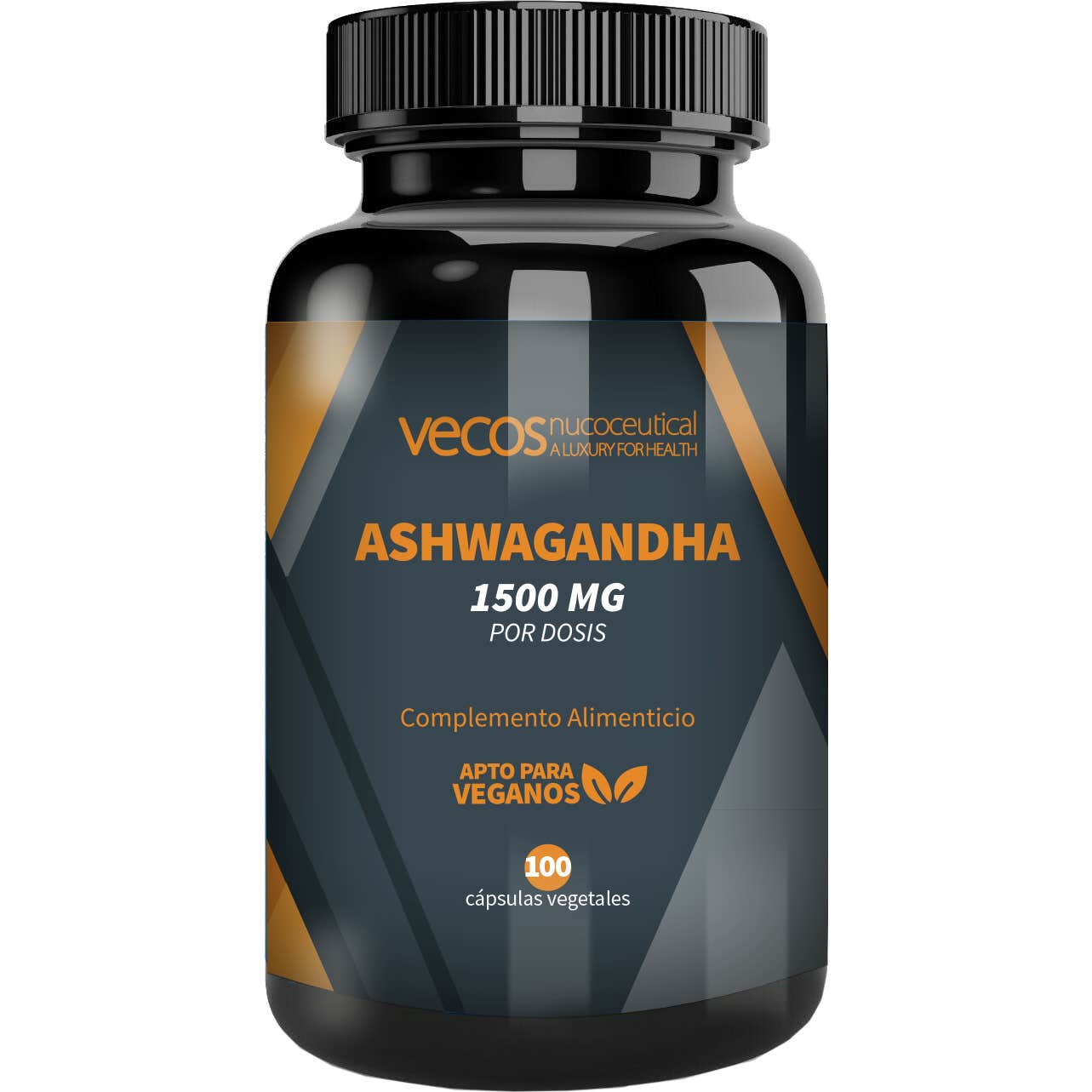 Vecos Nucoceuticals Ashwagandha 1500mg Extracto Seco Puro 100caps