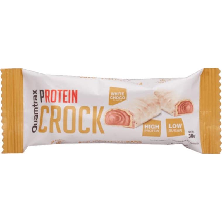 Quamtrax Crock Barrita Proteica Chocolate Blanco 30 g