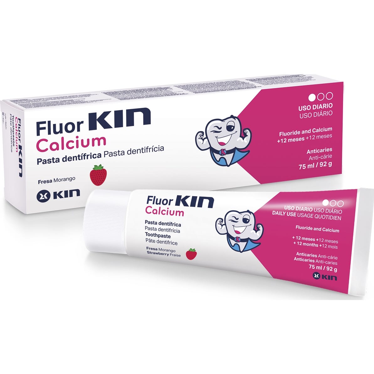 Fluor-Kin calcio pasta dental 75ml