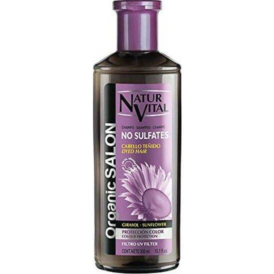 NaturVital Champú Orgánico de Salón Sin Sulfatos Protección Color Uv 300 ml