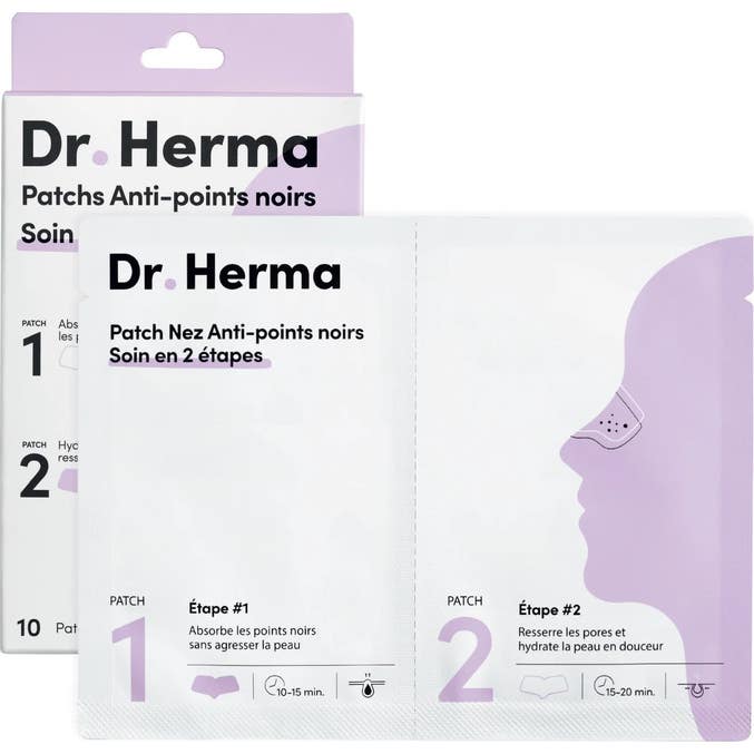 Dr. Herma Patch Anti-Puntos Negros 2 Etapas 10uds