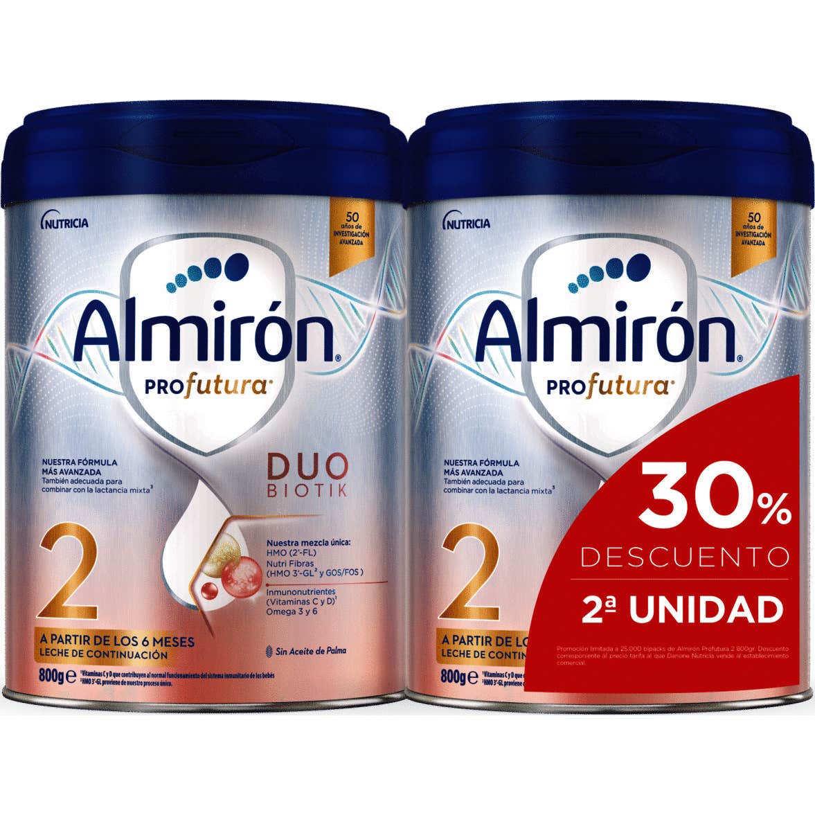Almirón Profutura Duobiotik 2 Leche de Continuación 2x800g