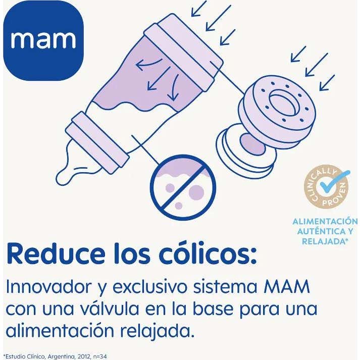 Biberon Anticolico Mam Anticolic Easy Start 260 ml Marfil