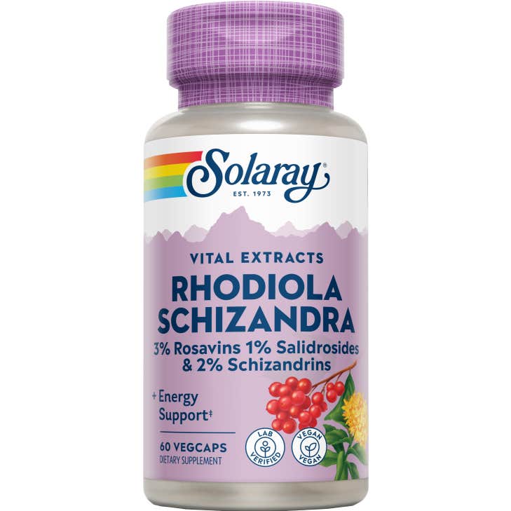 Solaray Rhodiola Schizandra 60 Caps