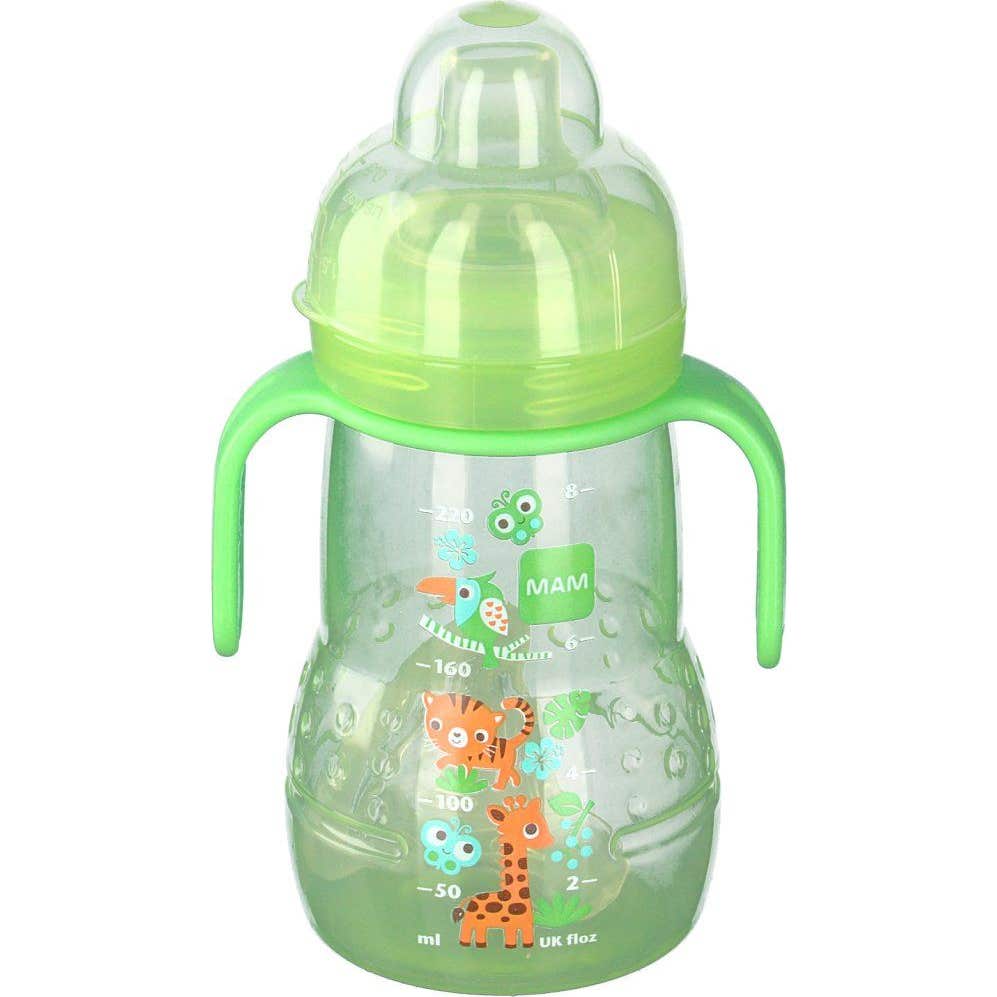Botella de Transición Mam green 4 Meses y + 220 ml