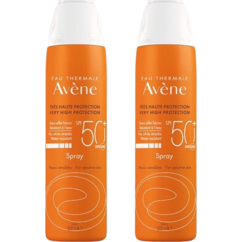 Avène Pack Spray Solar SPF50+ Pieles Sensibles 2x200ml