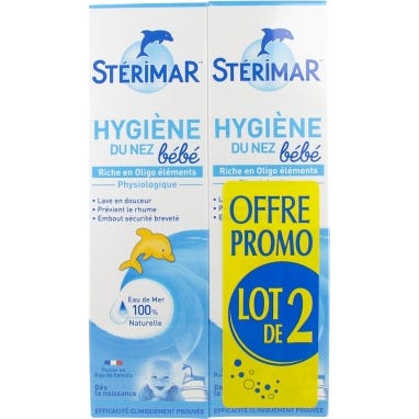 Stérimar Bébé Higiene del Bebé Spray Nasal 2x100ml