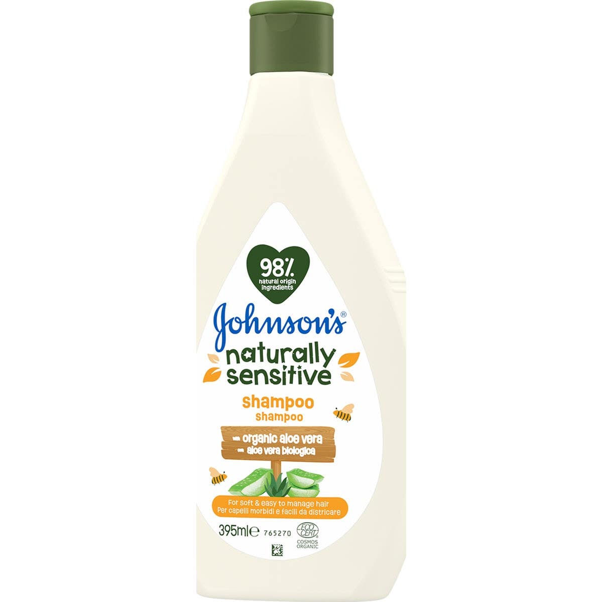 Johnson's Champú Naturally Sensitive 395ml