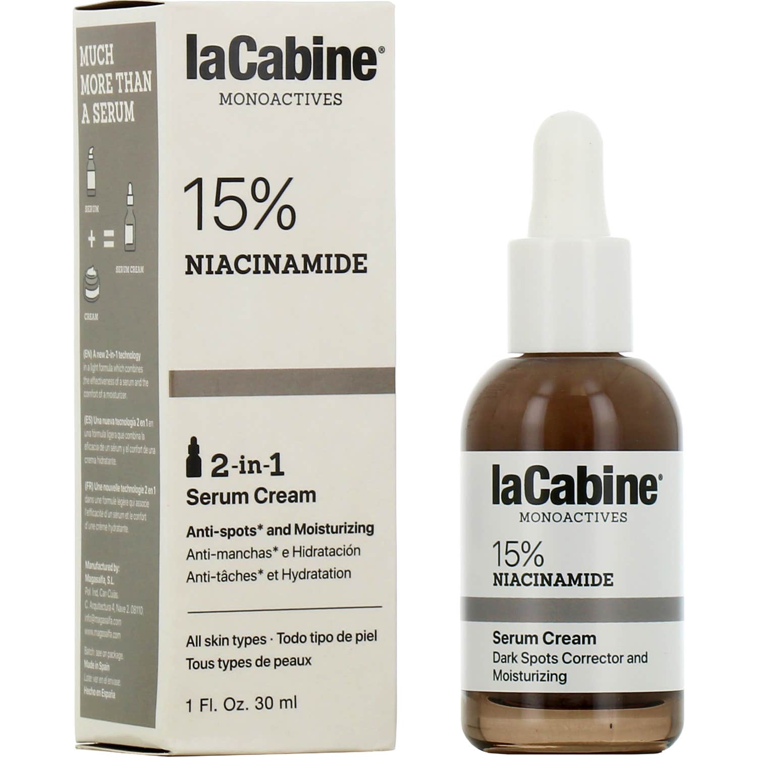 La Cabine Monoactives 15% Niacinamide Sérum Cream 30ml