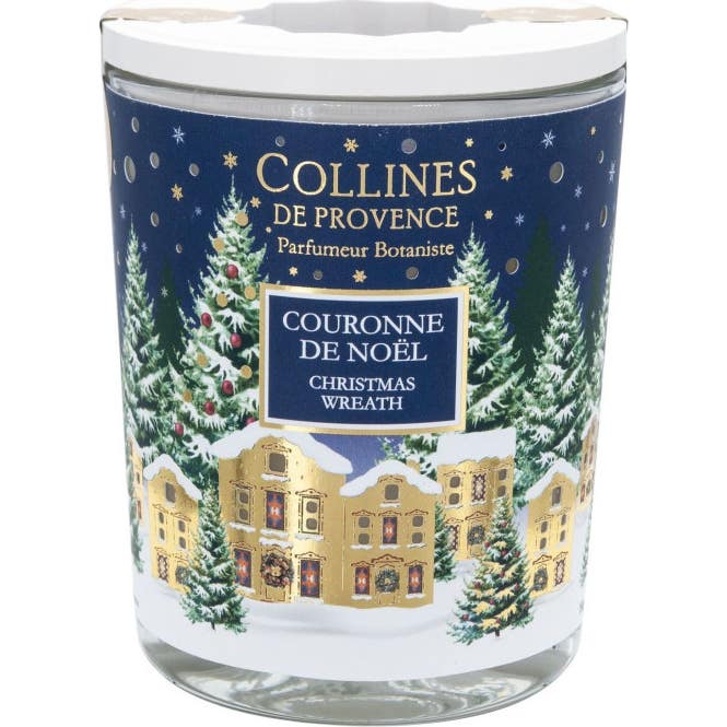 Collines de Provence Vela Perfumada Corona de Navidad 180 g