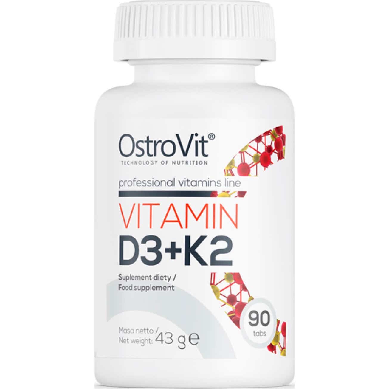 OstroVit Vitamina D3 + K2 90comp