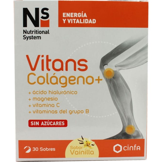 Ns Nutritional System Ns Vitans Colageno Vainilla 30 Sobres
