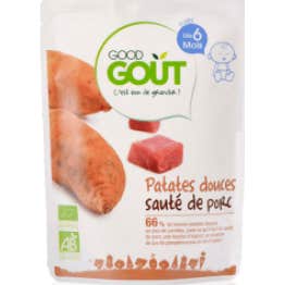 Plato Pequeño Good Got Sweet Potatoes and Pork Saut Ds 6 Meses 190 g