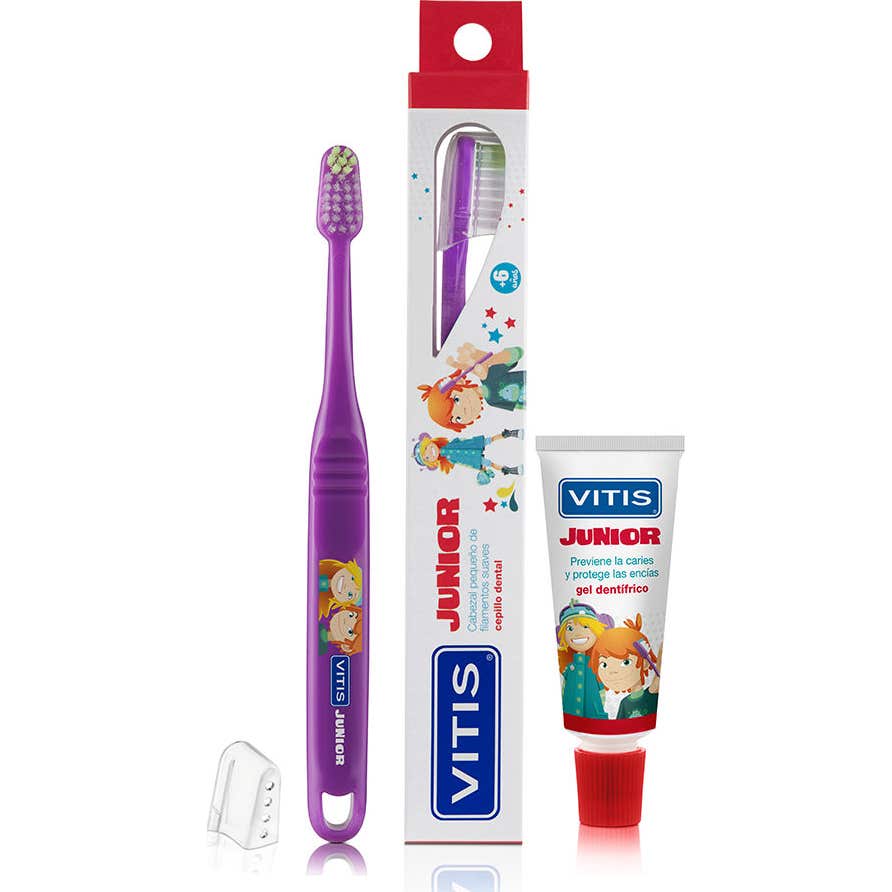 Vitis Junior Cepillo Dental + Gel Dentífrico 15ml