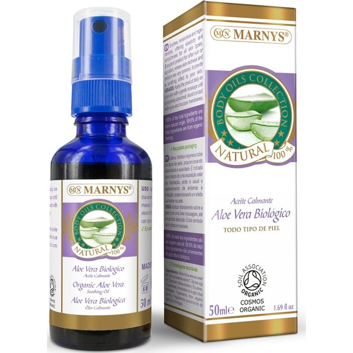 Marnys Aceite Calmante de Aloe Vera Biológico Spray 50 ml