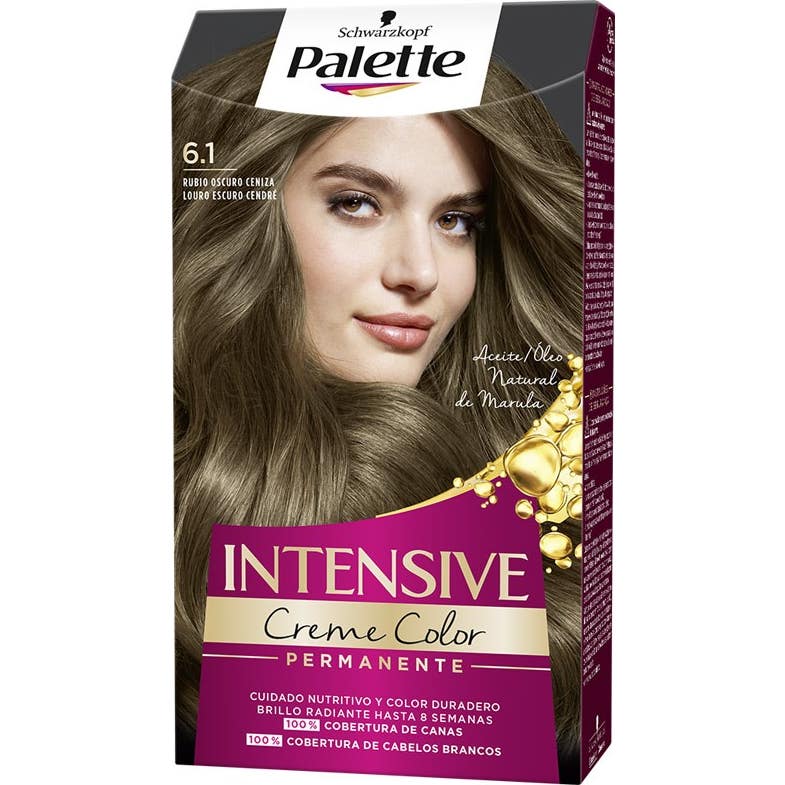 Schwarzkopf Palette Intensive Tinte 6.1 Rubio Oscuro Ceniza 1ud