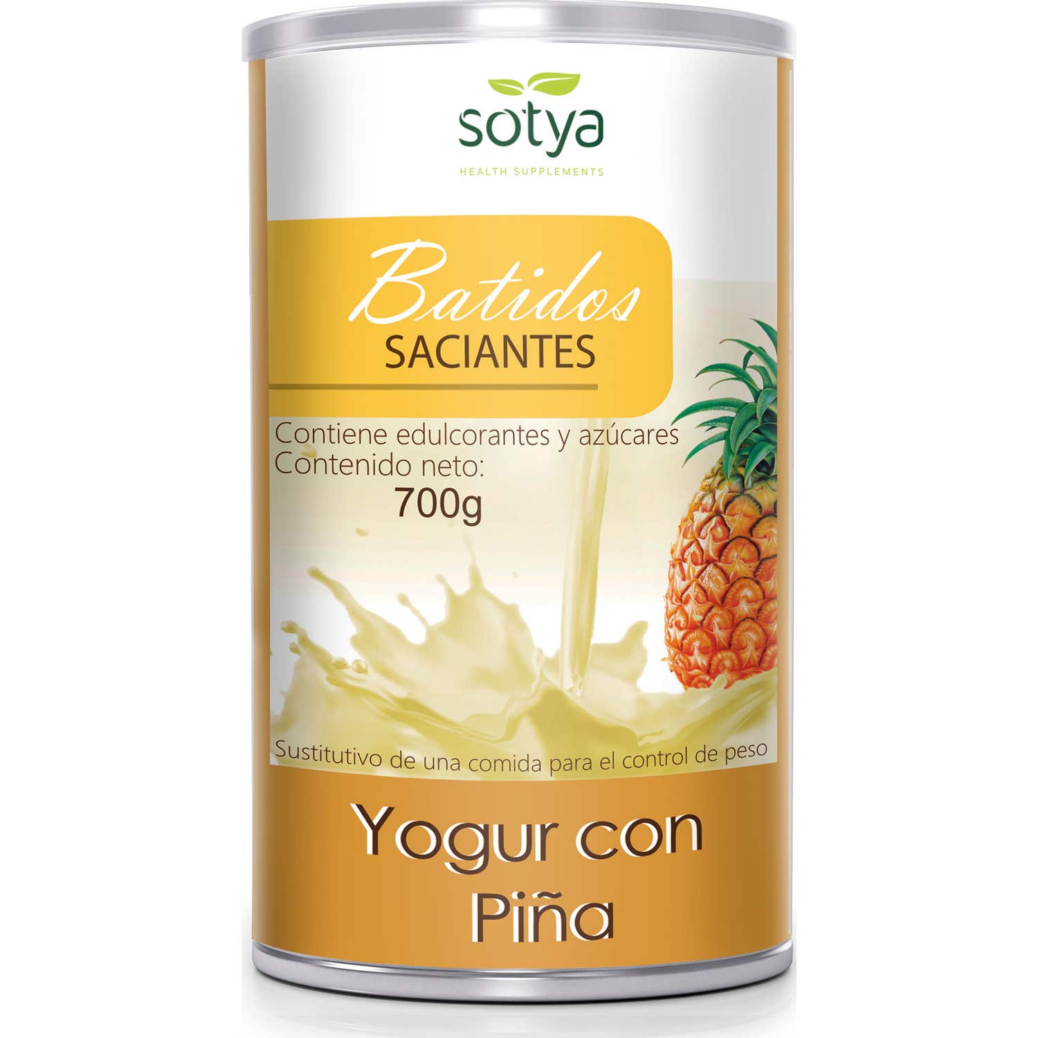 Sotya Batido Saciante de yogur Piña 700g