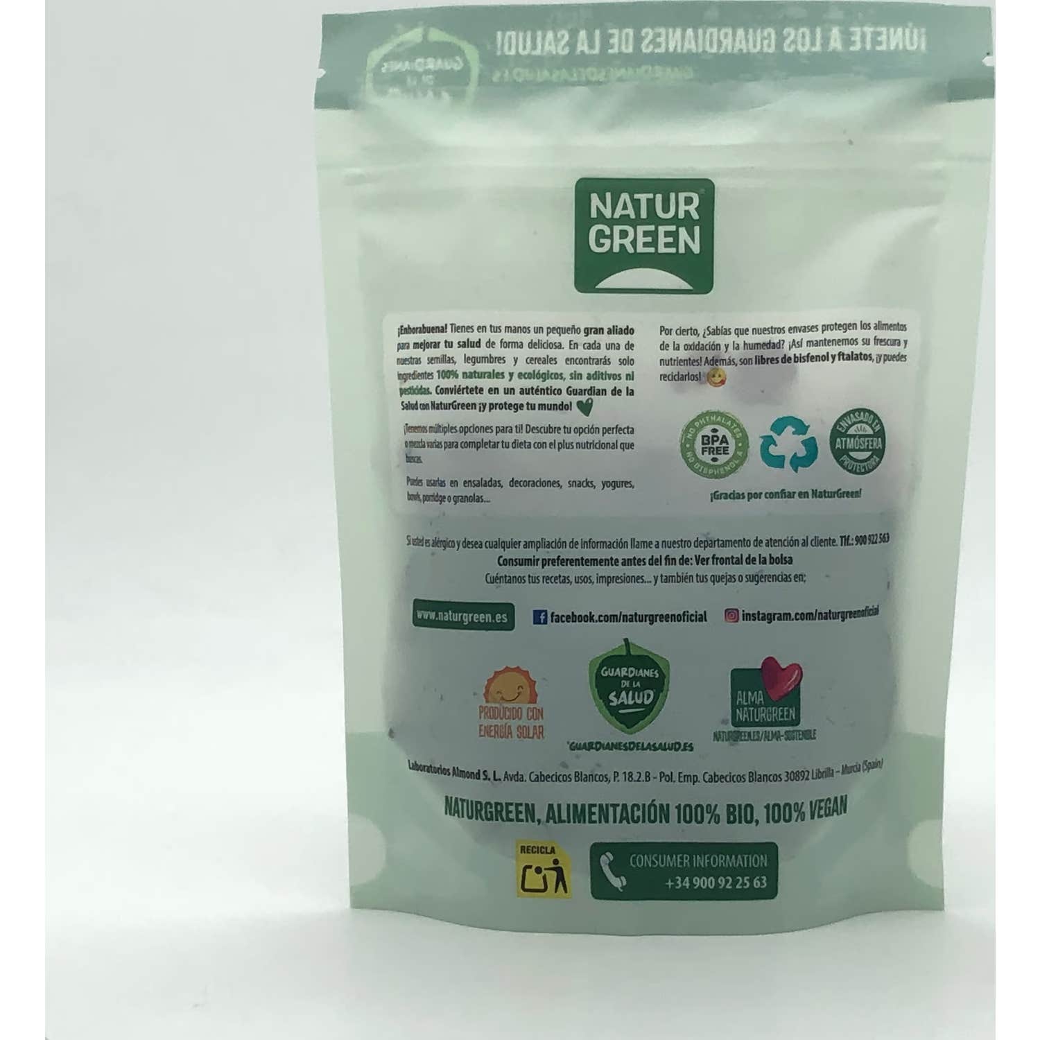 Naturgreen arándanos rojos ecológicos deshidratados 125g Naturgreen arándanos rojos ecológicos deshidratados 125g