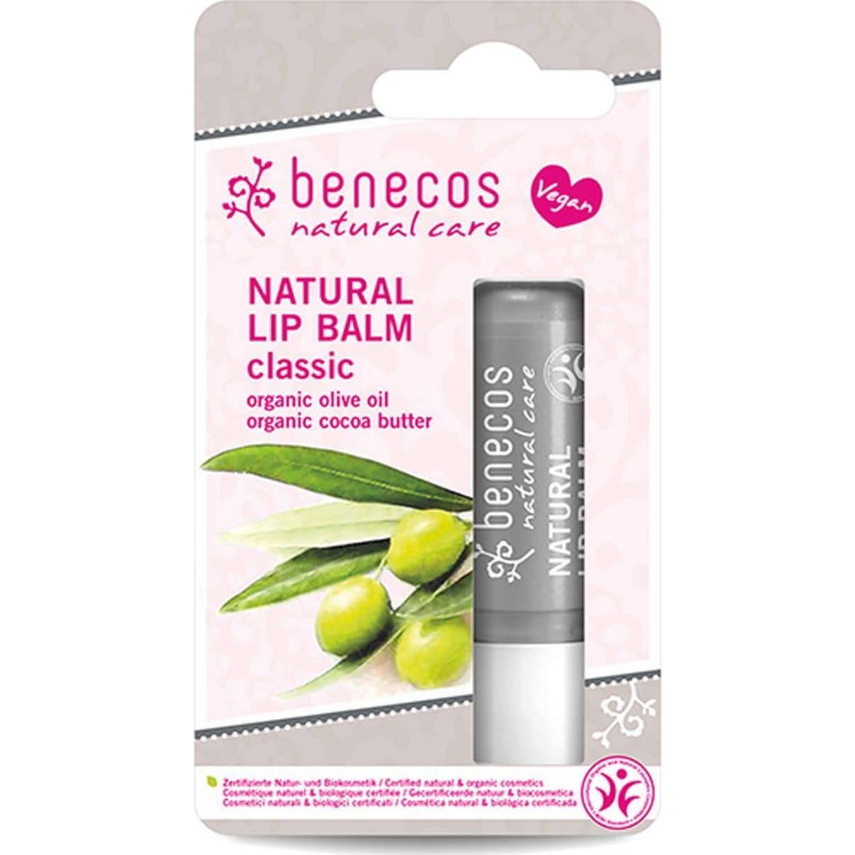 Benecos Cosméticos Bálsamo Labial Vegano Oliva Karité 48g