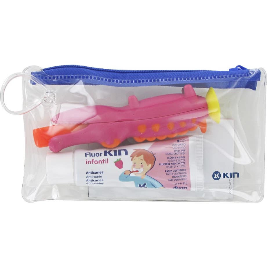 Kin Cepillo Infantil Viaje Cocodrilo + Pasta 25ml