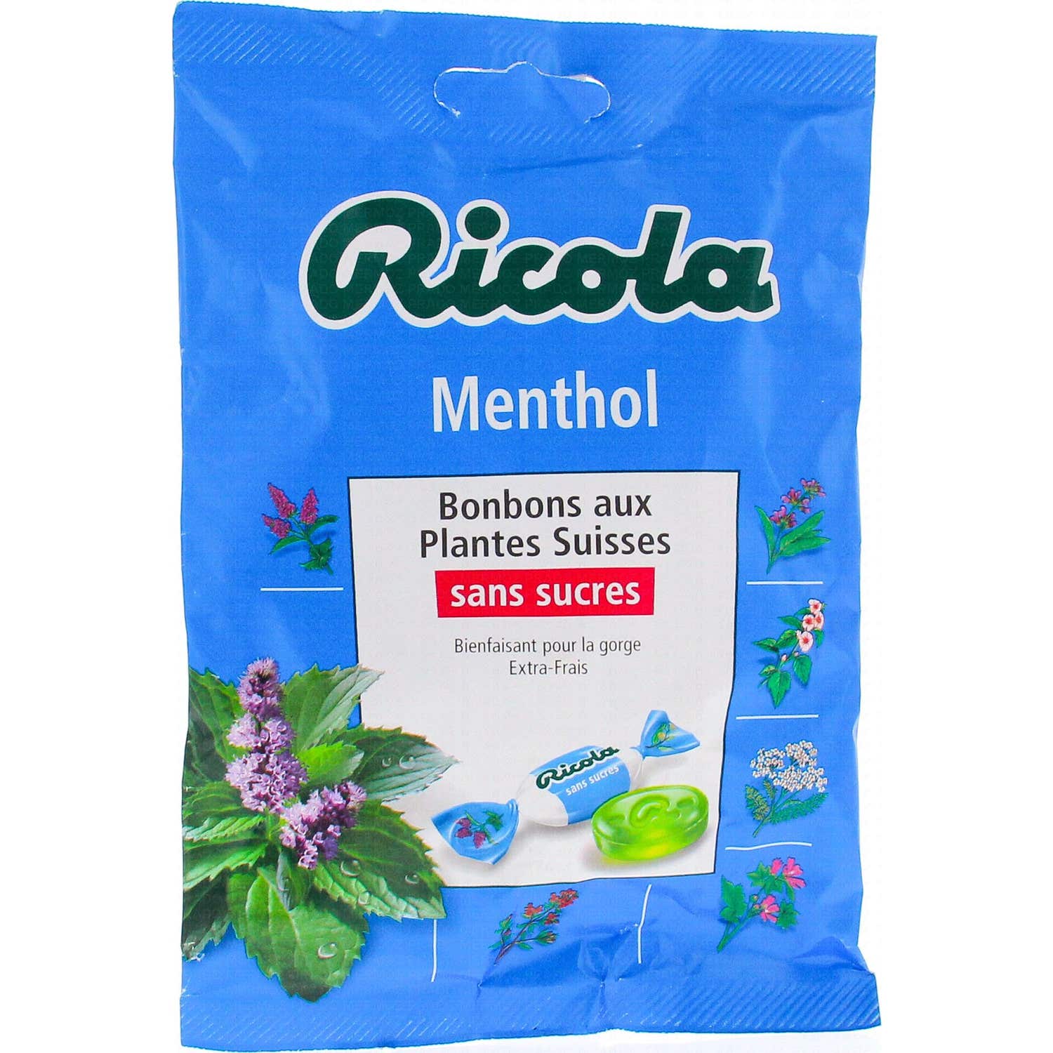 Ricola Caramelos de Hierbas Suizas Sabor Mentol 70g