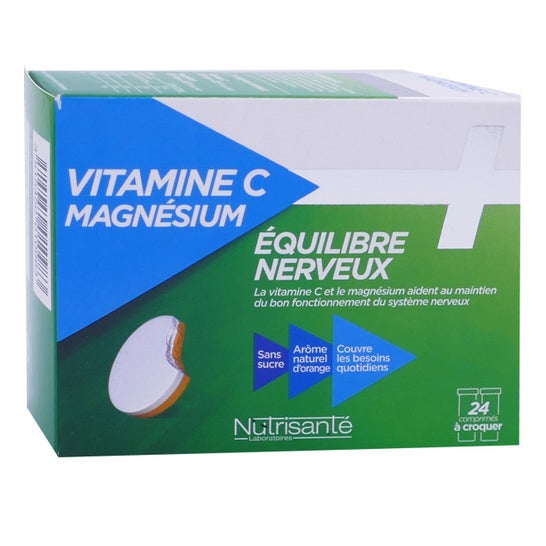 Nutriente Vitamina C + Magnsium 24 Comprimidos  Masticar