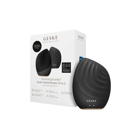 Geske SmartAppGuided Sonic Facial Brush 5 In 1 Black Gold 1ud