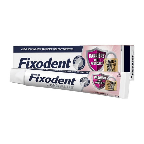 Fixodent Pro Plus Crema Adhesiva Anti-Partículas Neutro 40 gr