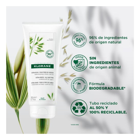 Klorane Acondicionador a la Leche de Avena 200 ml