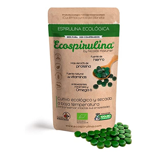Espirulina Pura 160 Comprimidos de Ecospirulina