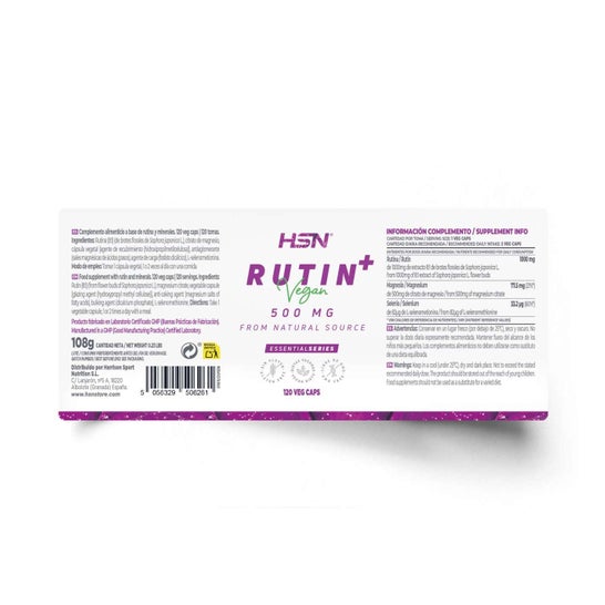 HSN Rutina 500 mg 120 vcaps