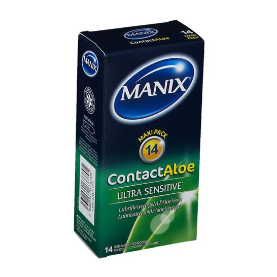 Manix Condom Contact Aloe Box Of 14