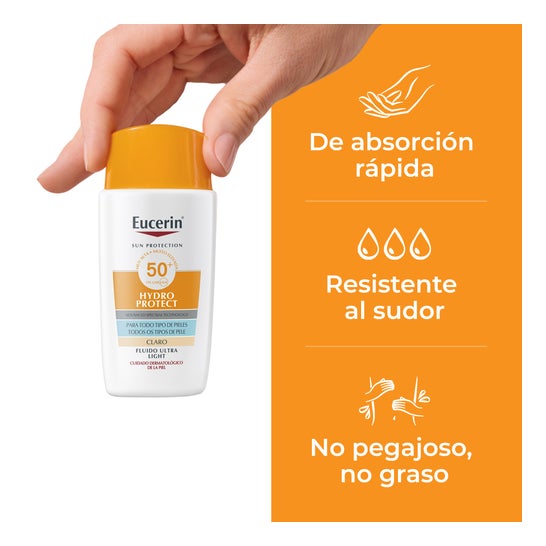 Eucerin Hydro Protect Fluido Ultra Light Tinted Light Spf50+ 50 ml
