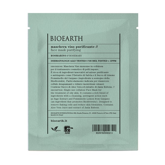 Bioearth rozemarijn zuiverend gezichtsmasker 15ml