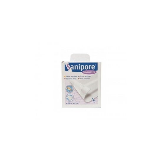 Sanipore apósito adhesivo banda 75 cmx8 cm 1 ud
