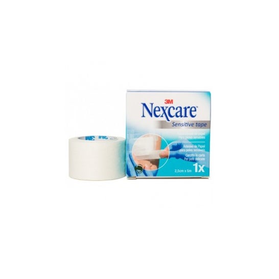 Nexcare Esparadrapo Papel Blanco 5 m x 2,5 cm 1 ud
